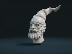 gnome head 3D Print Model