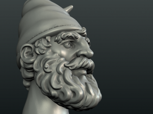 gnome head 3D 프린트 모델