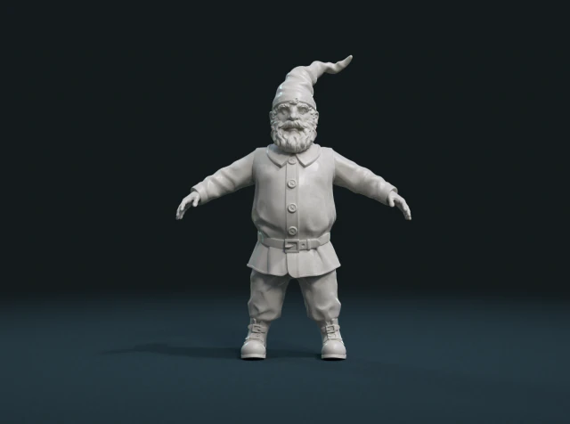 gnome sculpture 3D Print Model .c4d .max .obj .3ds .fbx .stl .blend 