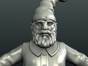 gnome sculpture 3D 打印模型
