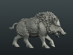 wild boar 3D printmodel
