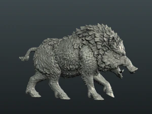 wild boar 3D Print Model