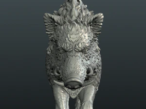 wild boar 3D Print Model