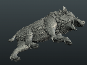 wild boar 3D printmodel