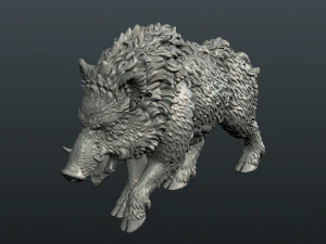 wild boar 3D Print Model