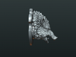 wild boar mounted head Modelo de impresión 3D