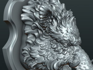 wild boar mounted head Modelo de impresión 3D