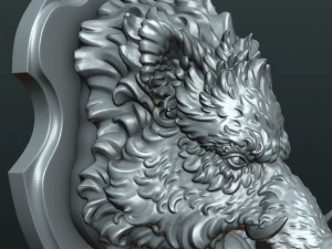 wild boar mounted head 3D Print Model