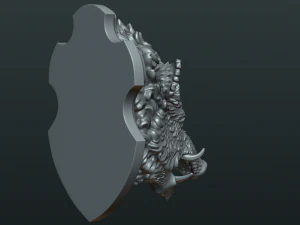 wild boar mounted head 3D Print Model
