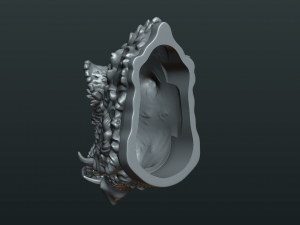 wild boar mounted head Modelo de impresión 3D