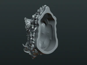 wild boar mounted head 3D Print Model