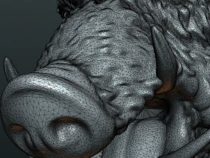 wild boar mounted head 3D Print Model