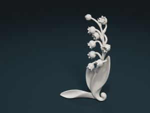 lily of the valley Model Cetak 3D