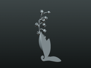 lily of the valley Model Cetak 3D