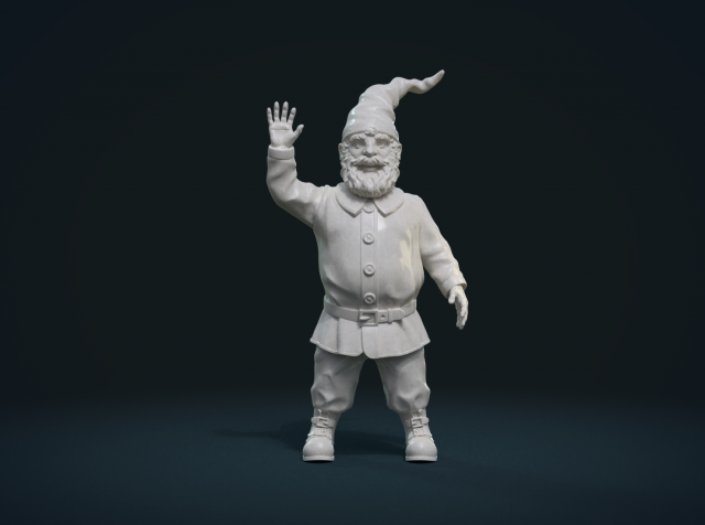 garden gnome ii 3Dプリントモデル .c4d .max .obj .3ds .fbx .stl .blend 