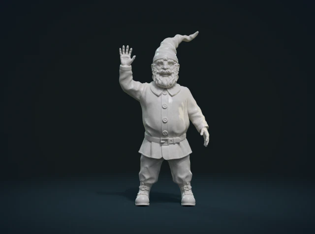 garden gnome ii 3D Print Model .c4d .max .obj .3ds .fbx .stl .blend 