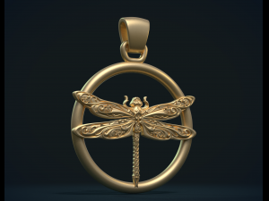 dragonfly pendant 3D Print Model