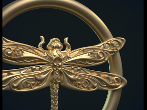 dragonfly pendant Modello di stampa 3D