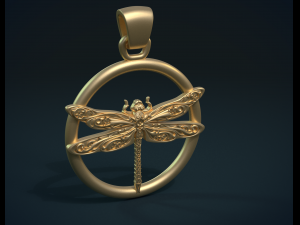 dragonfly pendant Modello di stampa 3D