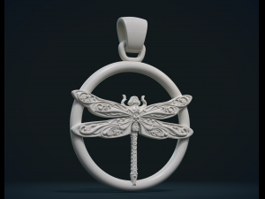 dragonfly pendant Modello di stampa 3D