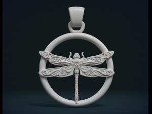 dragonfly pendant Modello di stampa 3D
