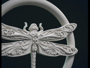 dragonfly pendant Modello di stampa 3D