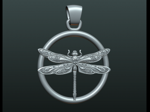 dragonfly pendant Modello di stampa 3D