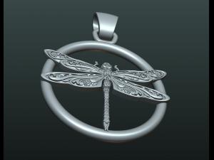 dragonfly pendant Modello di stampa 3D