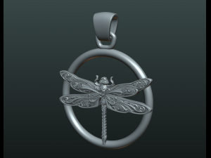 dragonfly pendant Modello di stampa 3D