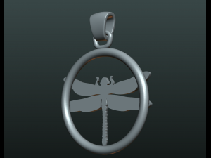 dragonfly pendant Modello di stampa 3D
