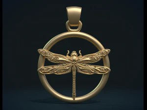 dragonfly pendant 3D Print Model