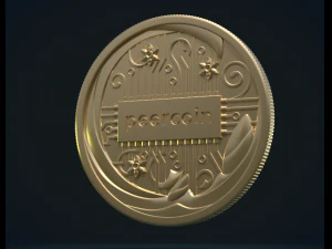 peercoin 3D Print Model