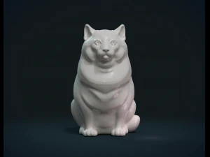 gato gordo Modelo de impresión 3D