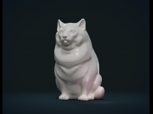 fat cat Model Cetak 3D