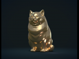 fat cat Model Cetak 3D
