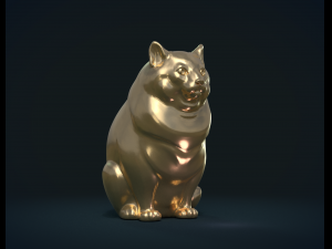 fat cat Model Cetak 3D