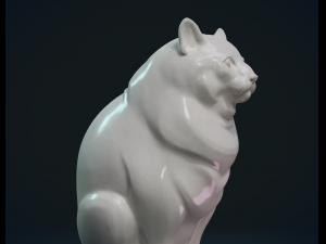 fat cat Model Cetak 3D