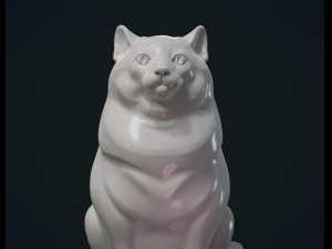 fat cat Model Cetak 3D