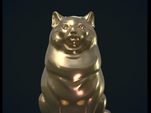 fat cat Model Cetak 3D