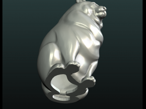 fat cat Model Cetak 3D
