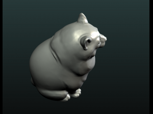 fat cat Model Cetak 3D