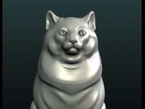 fat cat Model Cetak 3D