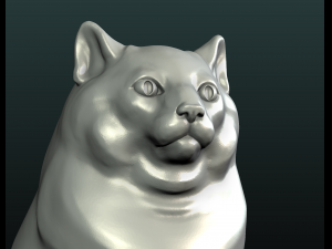 fat cat Model Cetak 3D