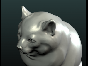 fat cat Model Cetak 3D
