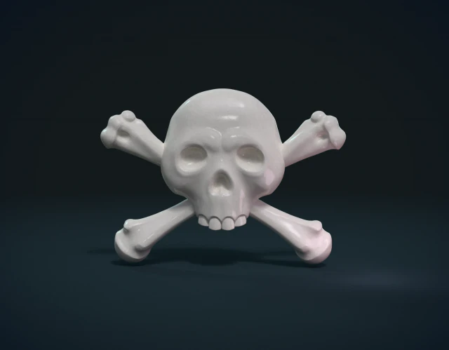 simple skull relief 3D Print Model .c4d .max .obj .3ds .fbx .stl .blend