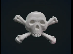 simple skull relief 3D Print Model