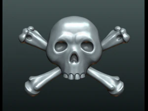 simple skull relief 3D Print Model