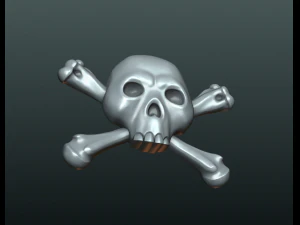simple skull relief 3D Print Model