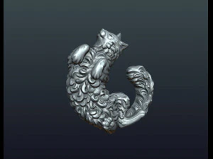 bajorrelieve de gato Modelo de impresión 3D