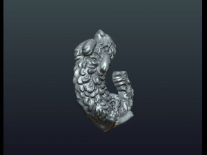 cat bas-relief 3D 打印模型